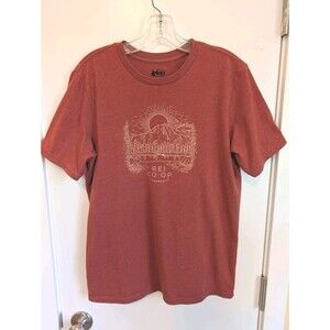 REI Co-Op Organic Cotton Stewardship Tee Shirt Men's Small Gorpcore Hiking Camp